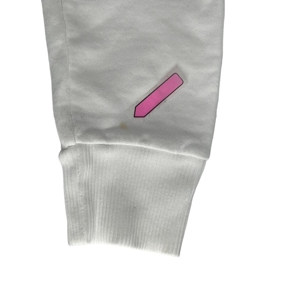 Lauren Ralph Lauren White Embellished Logo Long Sleeve Sweatshirt Size S Women's - Picture 6 of 6